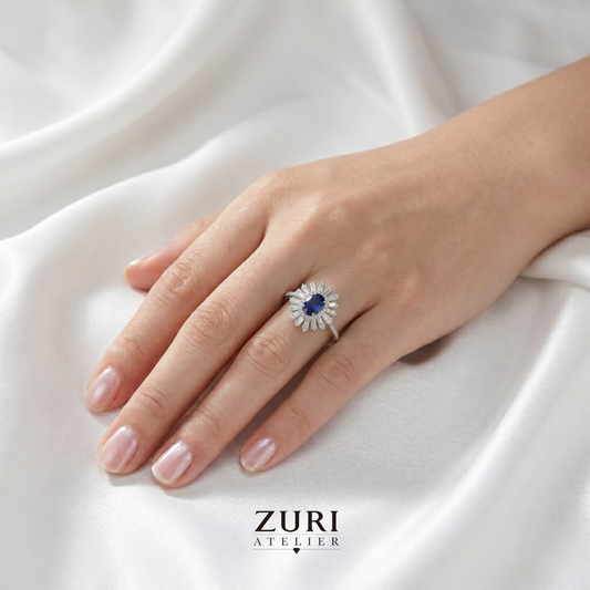18K Sapphire Ring