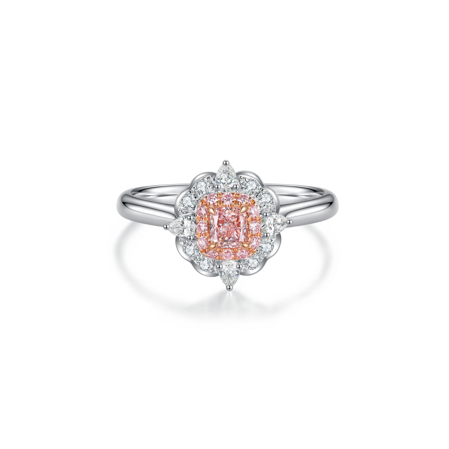 18K Fancy Pink Diamond Ring