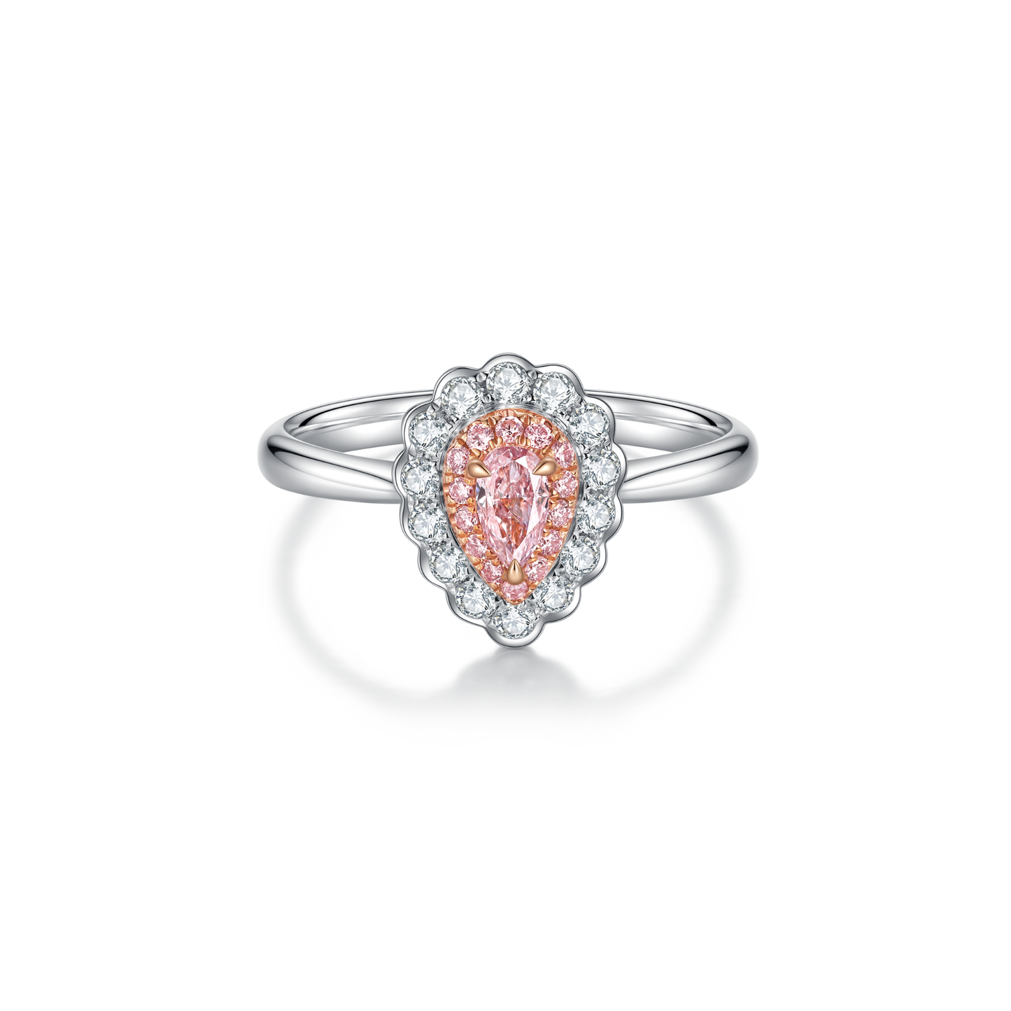 18K Fancy Pink Diamond Ring